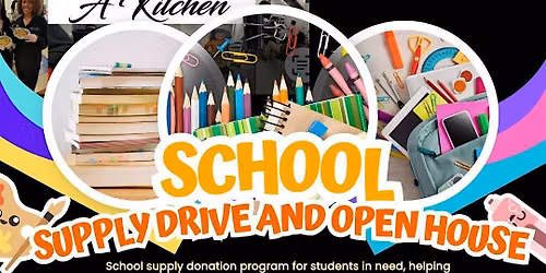 A Kid and A Kitchens Open House and Back to School Drive ft. Dear You Yoga