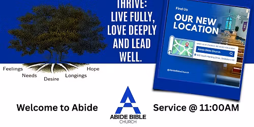 Meet us for Sunday Service