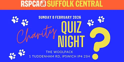 RSPCA Suffolk Central Charity Quiz Night