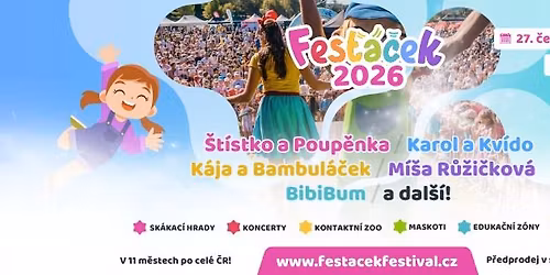 Fes\u0165\u00e1\u010dek Festival - 27.6. 2026 - JIHLAVA