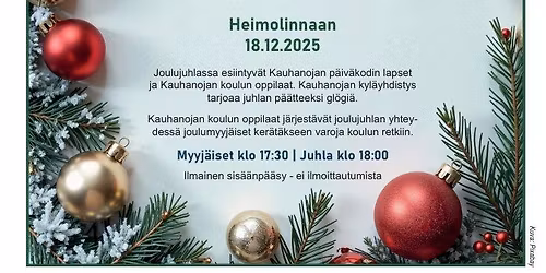 Koko kyl\u00e4n Joulujuhla ja joulumyyj\u00e4iset