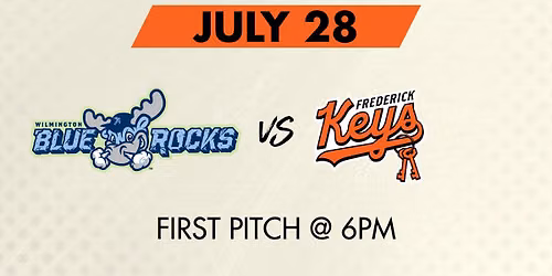 Friends and Family 4-Pack | Wilmington Blue Rocks vs Frederick Keys @6pm 
