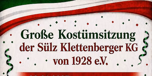 Kost\u00fcmsitzung 2027 Gro\u00dfe S\u00fclz-Klettenberger K.G.
