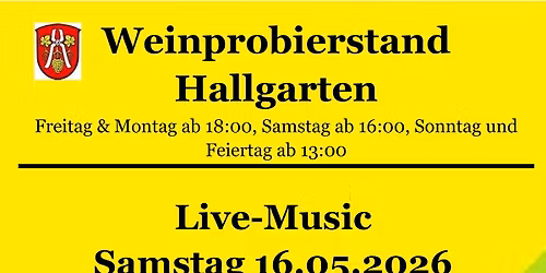 Live Musik am Weinprobierstand Hallgarten