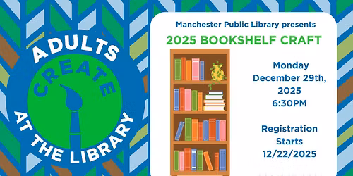 2025 Bookshelf Craft (ADULTS; REGISTRATION STARTS 12\/22\/2025)