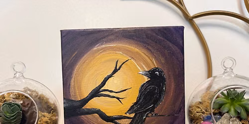 Moonlit Crow Paint & Sip w\/Leigh