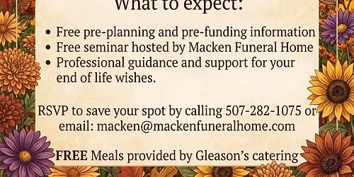 Fall 2026 Advanced Planning Seminar (Luncheon or Dinner, you choose)