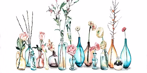 Beginners Watercolor Workshop: BUDS & VASES!