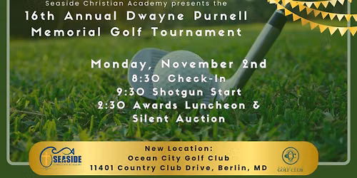 16th Annual Dwayne Purnell Memorial Golf Tournament