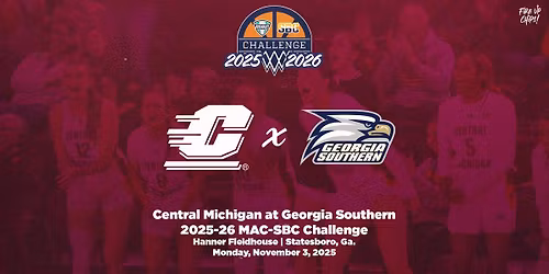 Parking Central Michigan Chippewas at Georgia Southern Eagles Womens Basketball