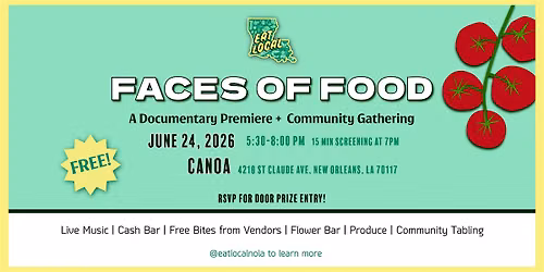 Faces of Food: A Documentary Premiere & Community Gathering
