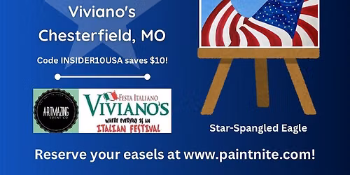 09\/10\/2026 Star-Spangled Eagle Paint Nite at Viviano\u2019s in Chesterfield, MO