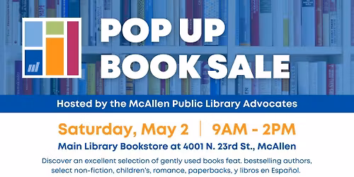Pop Up Book Sale at McAllen Public Library