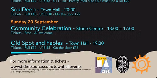 Town Hall Events coming up in Wirksworth this September 2026.