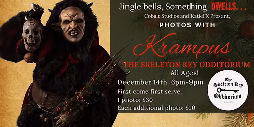 Photos with Krampus at The Skeleton Key Odditorium (All Ages!)