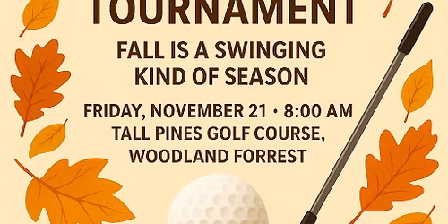 32nd Annual Fall Golf Tournament