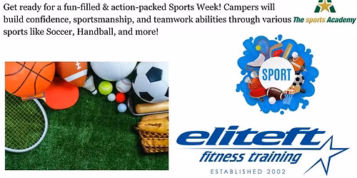 School's Out FUN Camp- Sports!