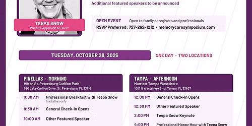 Teepa Snow is the keynote speaker