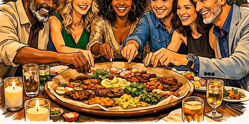 End of the Month Celebration Dinner Party with Ethiopian Cuisine