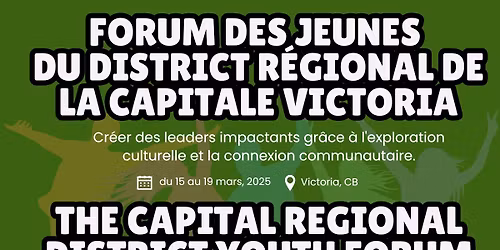 Youth Forum \u2013 Victoria 2026 | Forum Jeunesse \u2013 Victoria 2026