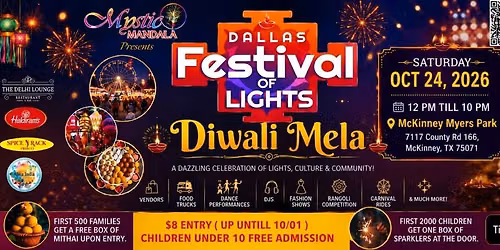 Dallas Festival of Lights \u2013 Diwali Mela 2026