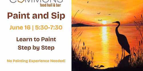 Paint and Sip at The Commons