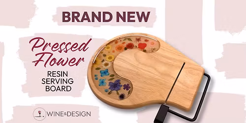 PRESSED FLOWER SERVING BOARD\/CHEESE SLICER