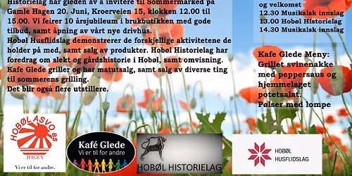 Sommermarked hos Hob\u00f8l Asvo