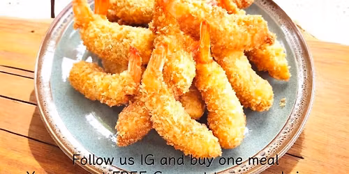 Free Coconut tempura shrimp