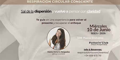 Sesi\u00f3n Grupal Breathwork para recuperar concentraci\u00f3n y enfoque.