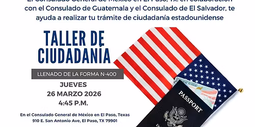 Taller de Ciudadan\u00eda - Llenado de forma N-400