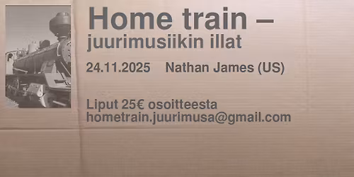 Home train -juurimusiikin ilta: Nathan James (US)