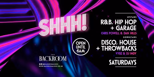 Saturdays @ The Backroom | House & Disco room 2