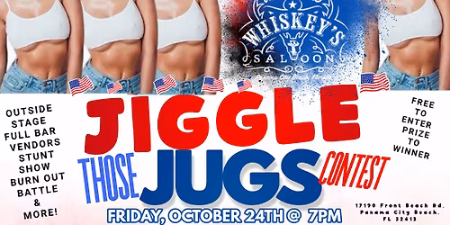 BIKE WEEK JIGGLE THOSE JUGS CONTEST @ WHISKEY'S SALOON
