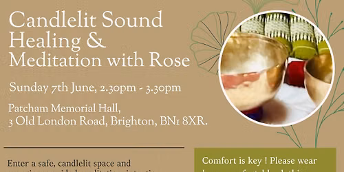 Candlelit Sound Healing & Meditation in Patcham, Brighton