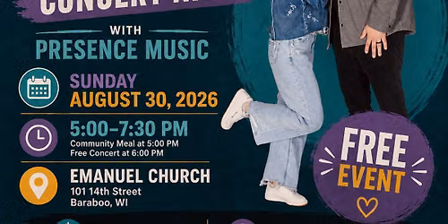 Free Community Supper & Concert with Presence Music