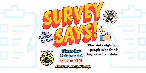 Survey Says! The Trivia Night for people who *think* they're bad at trivia.
