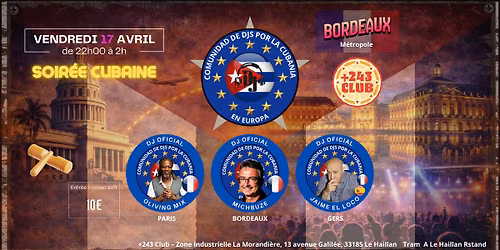 Comunidad de DJs por la Cubania en Europa a BORDEAUX