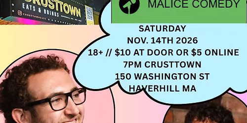 Comedy night at Crusttown with Sam Buck