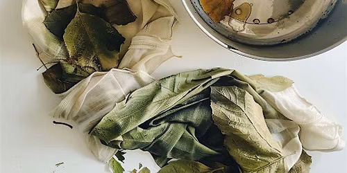 Print with Flowers. Natural Dying.