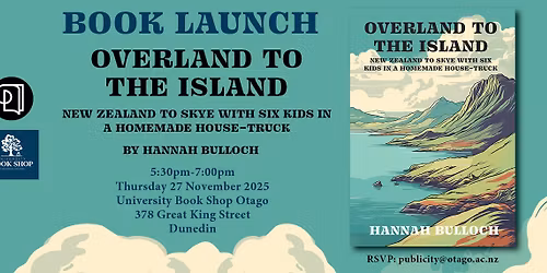 Book Launch: Overland to the Island by Hannah Bulloch