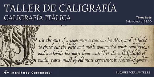 Taller de Caligraf\u00eda It\u00e1lica