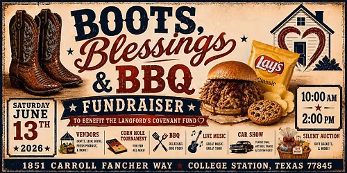 Boots, BBQ and Blessings Fundraiser for The Langford Covenant Fund 