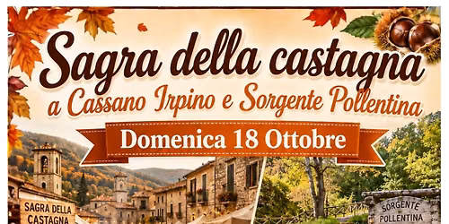 Sorgente Pollentina e sagra della Castagna a Cassano Irpino 18 Ottobre 2026 By Be20