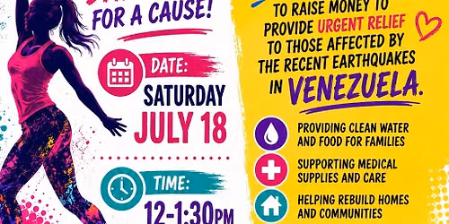 Venezuela Earthquake relief Zumbathon!