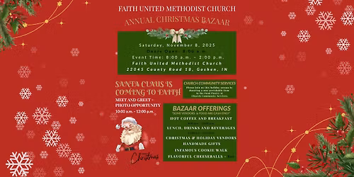 Faith UMC Annual Christmas Bazaar