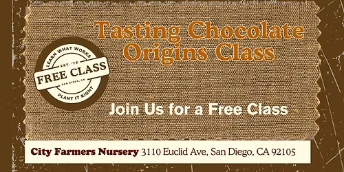 Tasting Chocolate Origins Class