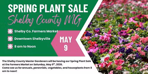 Spring Plant Sale - Shelby County Master Gardeners