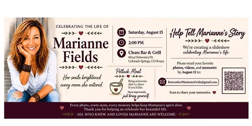 Let's Celebrate Marianne Fields