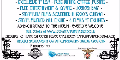 The Leeds Steampunk & Alternative Market 2026